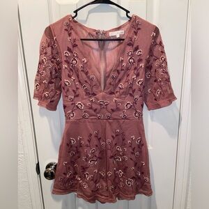 Pink Honey Belle Romper - Small